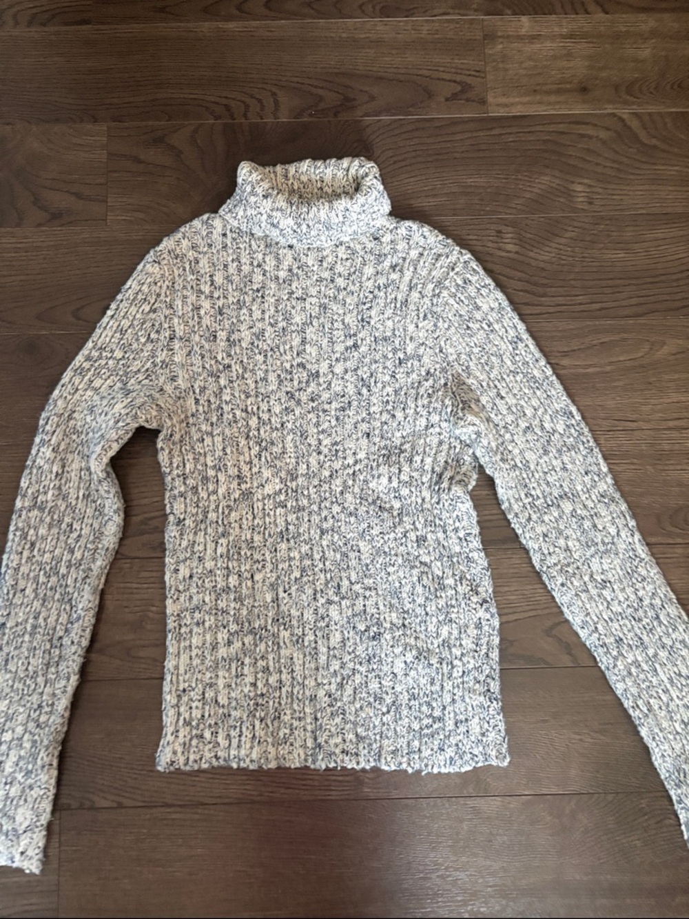 Women’s Marled Cream Turtleneck Sweater